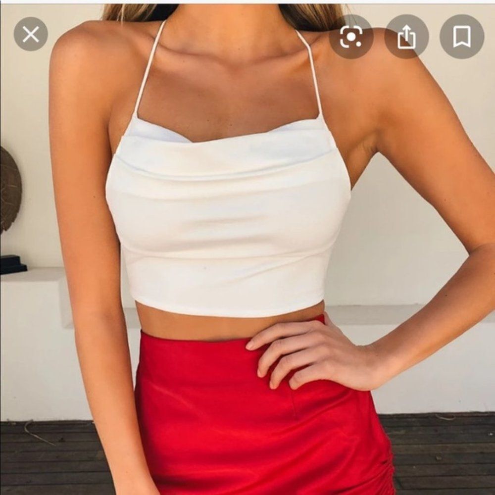 Tiger Mist Cooper Top White
